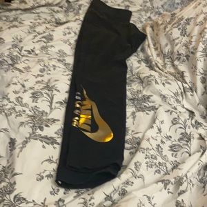 Nike black leggins, size LG